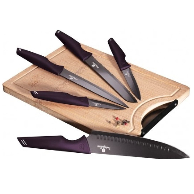 Набор ножей Purple Eclipse 6 предметов