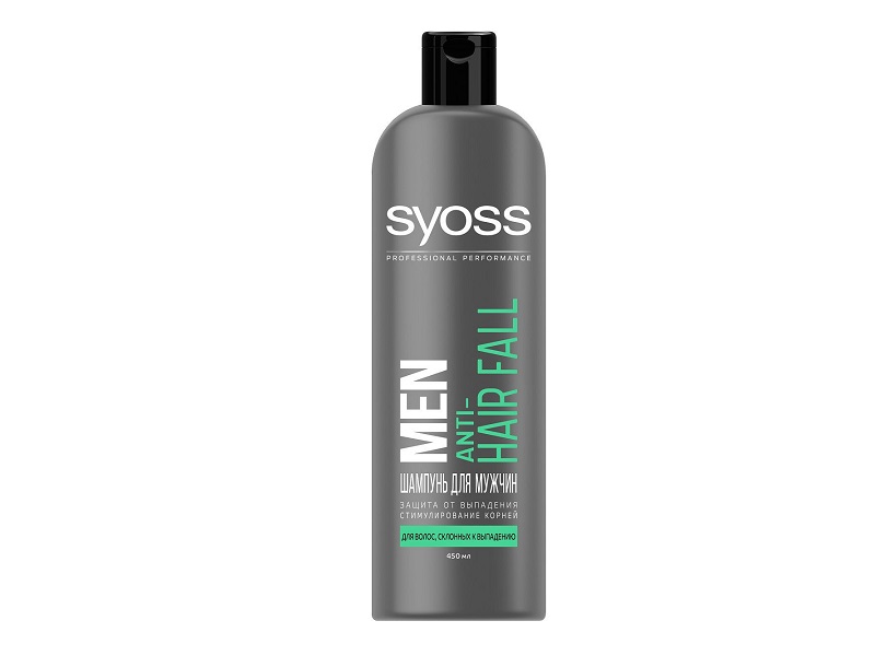 Шампунь Syoss Anti-Hair Fall для мужчин, для волос, склонных к выпадению 450 мл